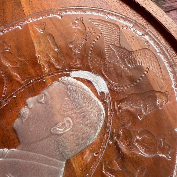 Antique Teddy Roosevelt “A Square Deal” Oval Commemorative Plate - Picture 3 of 4